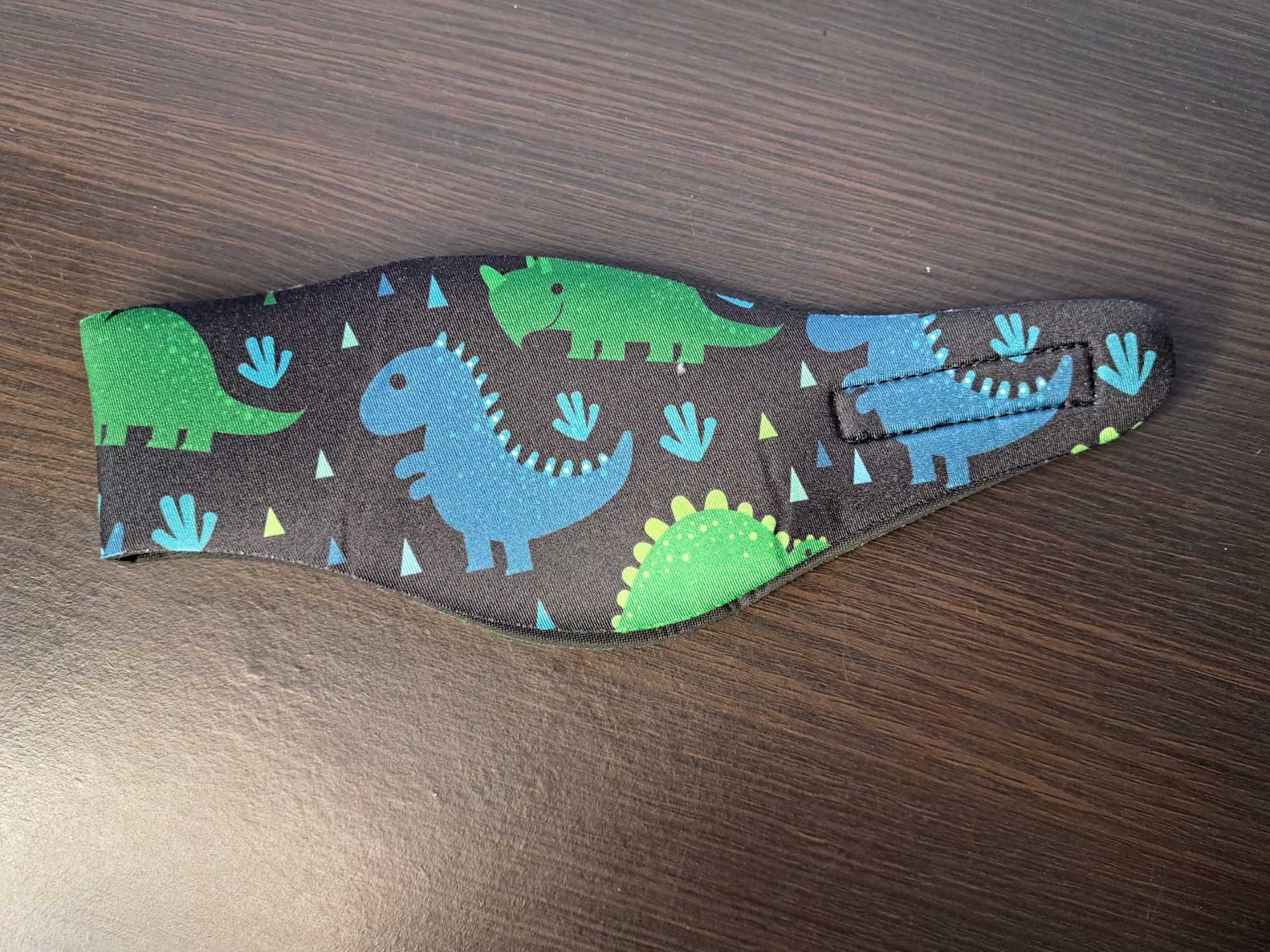 Opaska na uszy do pływania kąpieli MoKo dla dzieci w dinozaury
