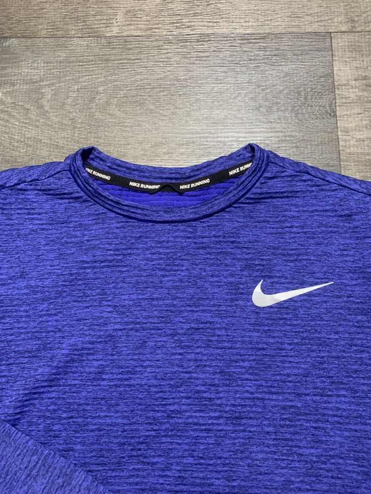 Nike Dri-Fit Running Therma Blue кофта лонгслів Новий!