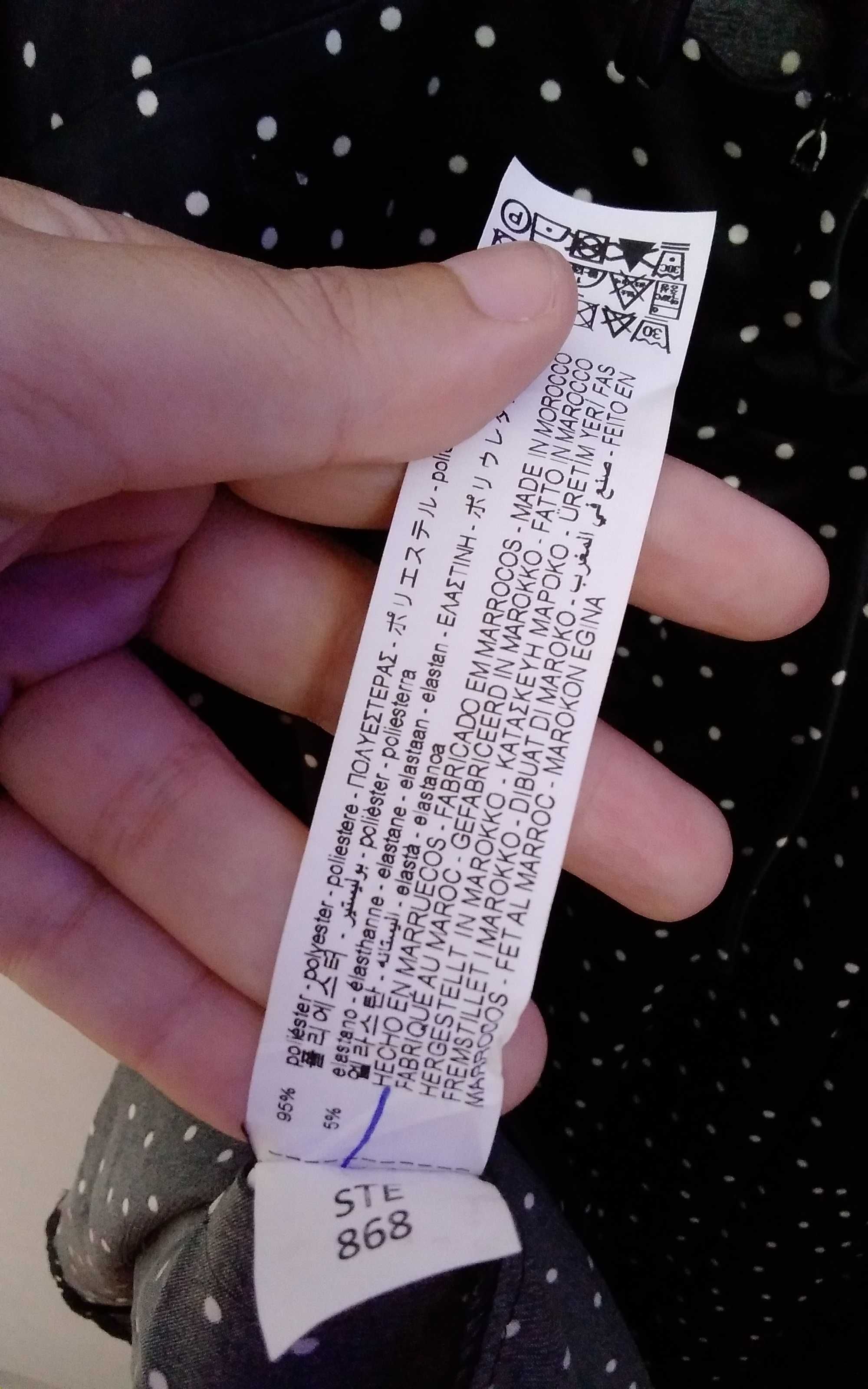 Vestido de alças, estampado bolinhas, tamanho XL Zara