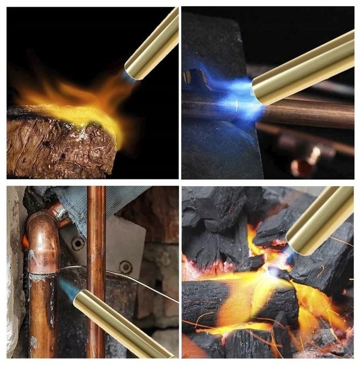 Palnik Gazowy Na Kartusze Ręczny Metalowy + 4x Gaz