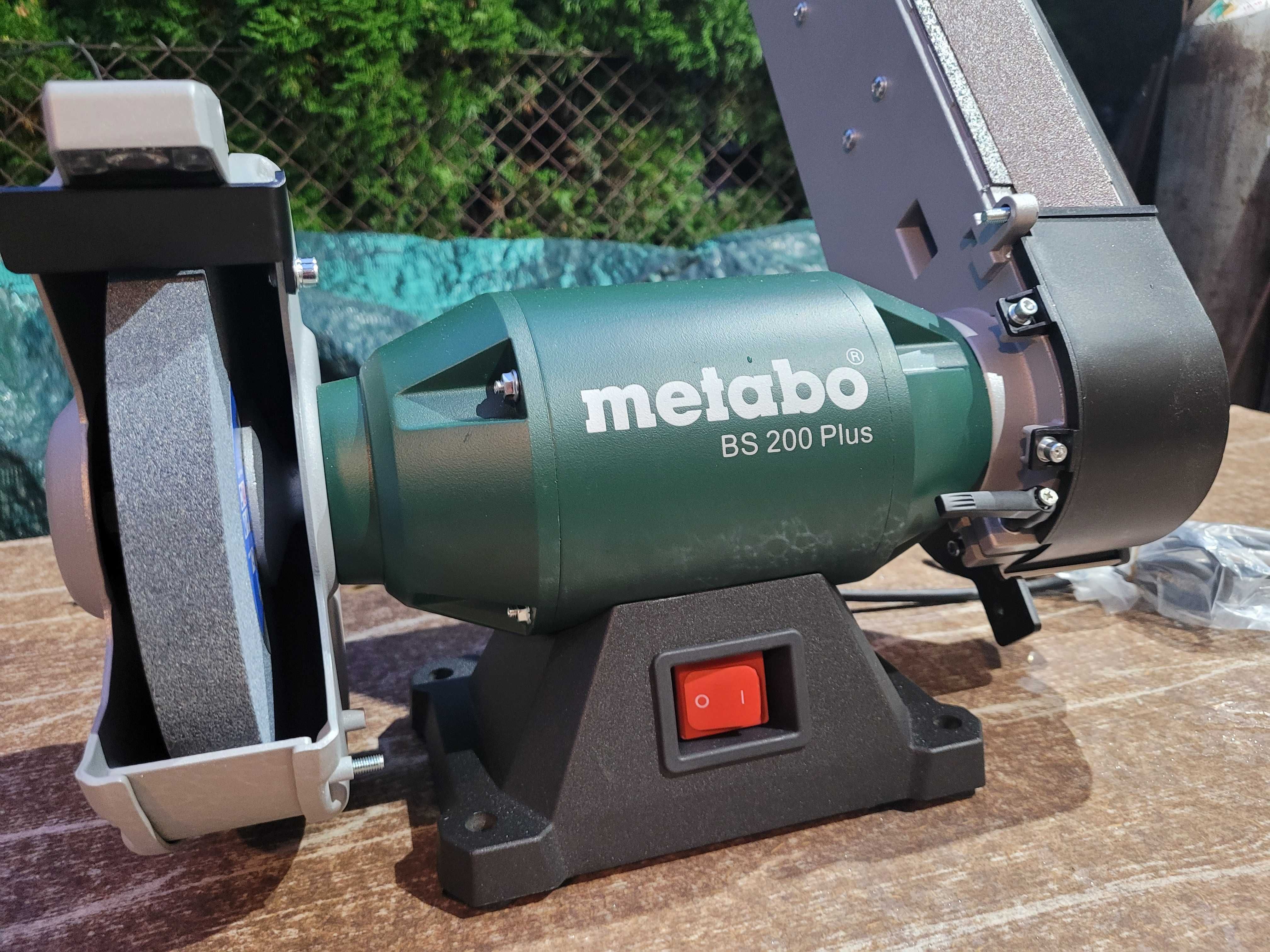 Szlifierka stołowa METABO BS 200 PLUS 600W taśmowa tarczowa