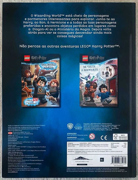 Livro Lego - Harry Potter, Livro Mágico (Novo,c/boneco)