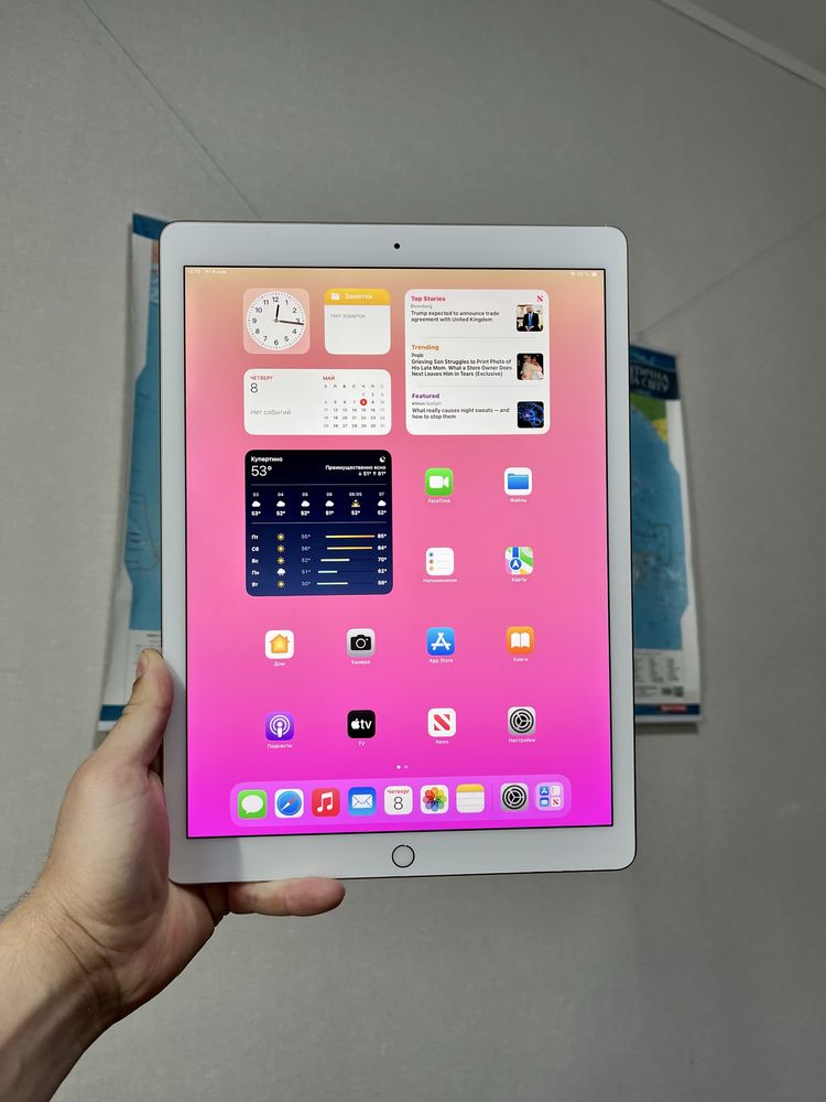 iPad Pro 12.9 256 Gb (2-Gen) 100% АКУМ 6 циклів! ІДЕАЛ 120 герц rose