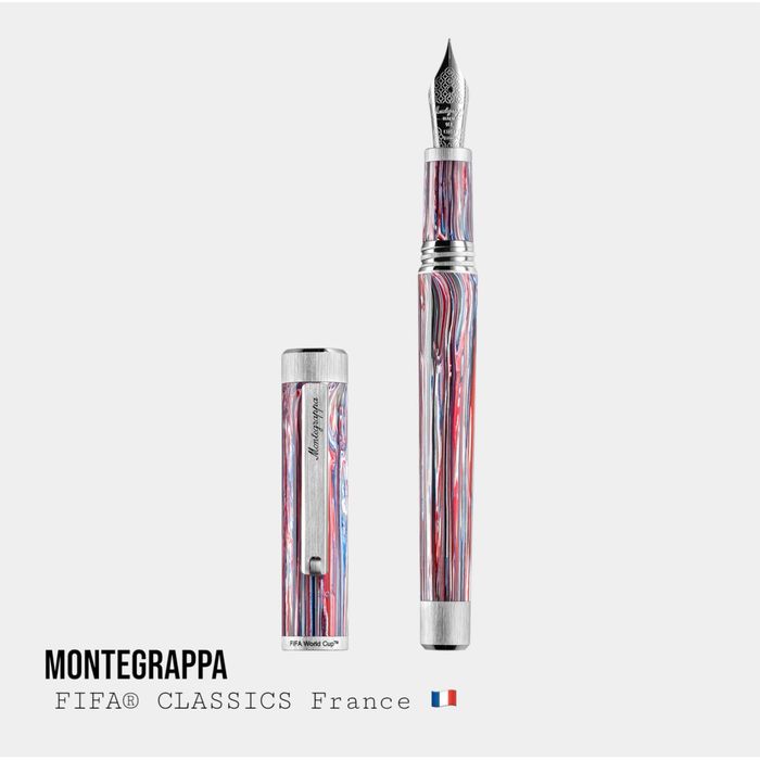 Пір’яна Ручка Montegrappa FIFA France | Ліміт 100 шт | 14K золоте перо