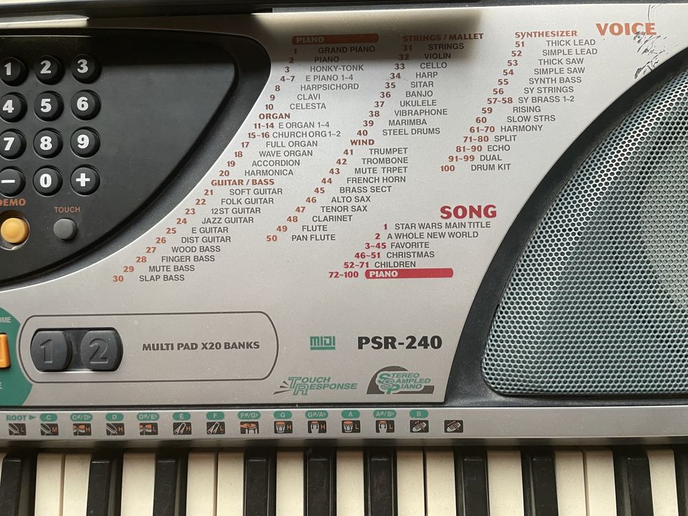Keyboard Yamaha PSR 240