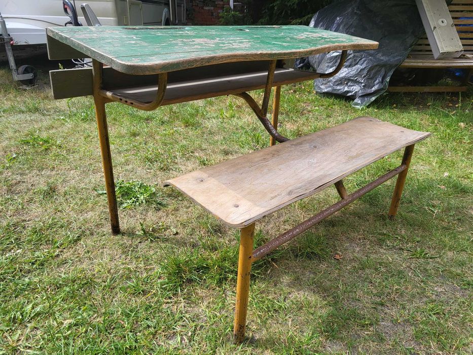 Stara ŁAWKA szkolna do renowacji