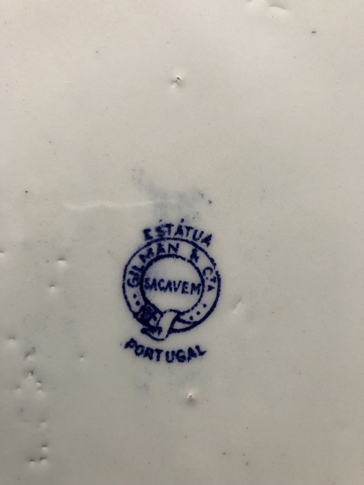 NOVOPREtravessa marca Estátua/ fábrica sacavem/Gilman, desenhos a azul