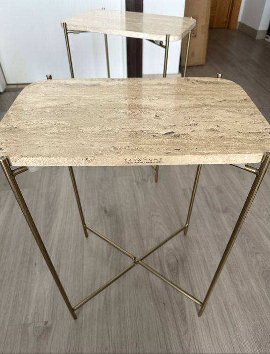 2 Mesa auxiliar ou mesinha de cabeceira de Mármore NOVA - ZARA HOME