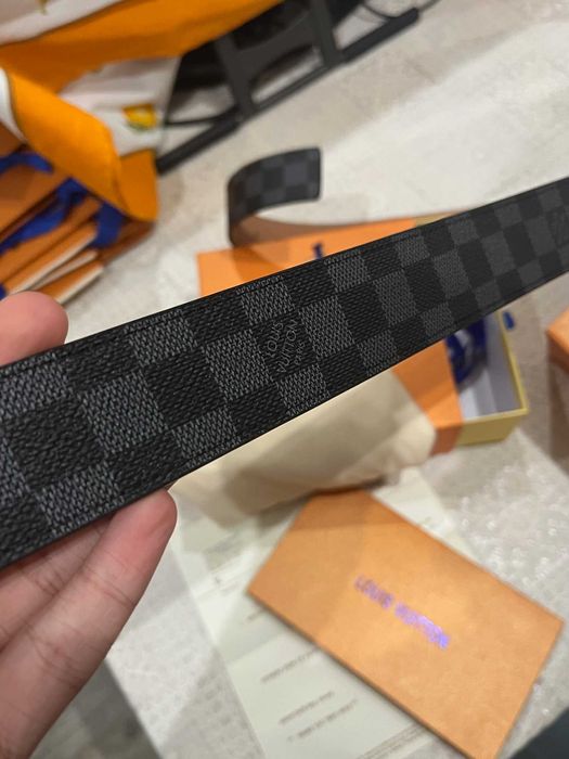 cinto lv Damier Graphite