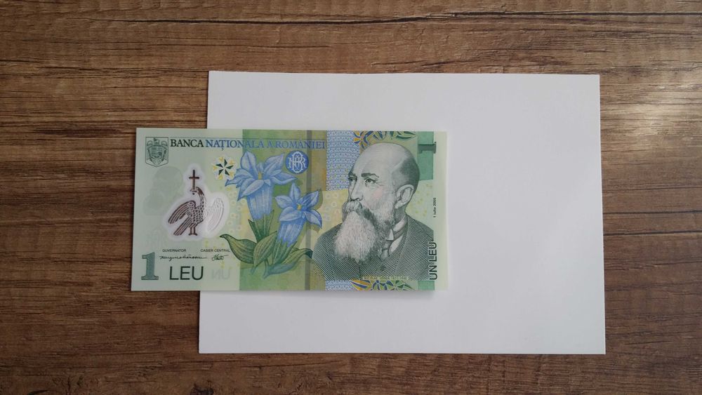 Banknot 1 LEI. Rumunia.