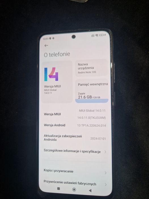 Telefon Xiaomi Redmi Note 10S Onyx Gray 6gb Ram 128GB