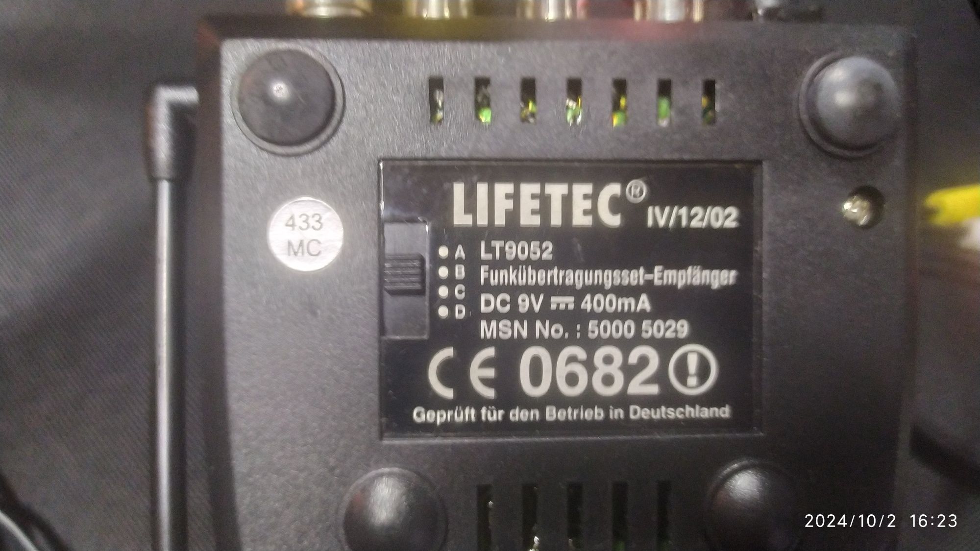 Video Transmiter Lifetec LT9052