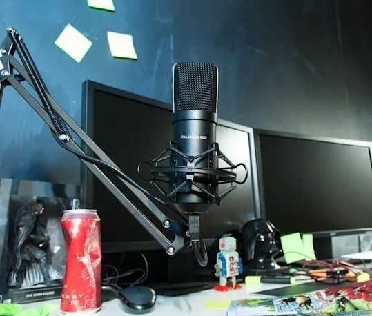 Mikrofon pojemnościowy,Auna MIC-900B USB, kolor czarny