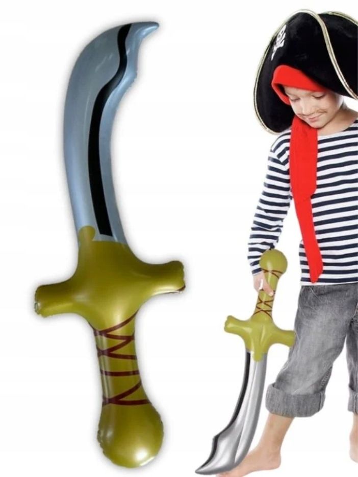 Dmuchana Nadmuchiwana Szabla Miecz Pirata Korsarza kostiumu 56cm