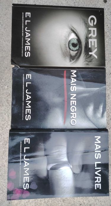 3 livros As Cinquenta sombras