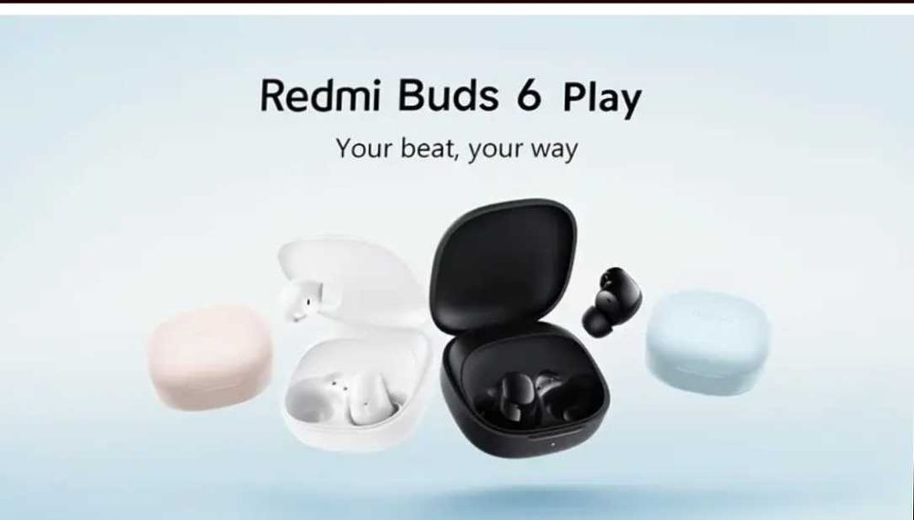 Fones Xiaomi redmi 6 Buds novos na caixa pretos.