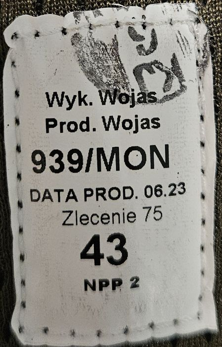 Buty wojskowe 43r 939/Mon Wojas