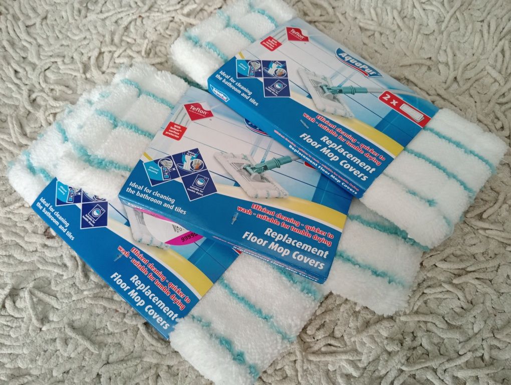 Nowe Nakładki do mopa AquaPur 00.6szt za 10zl.