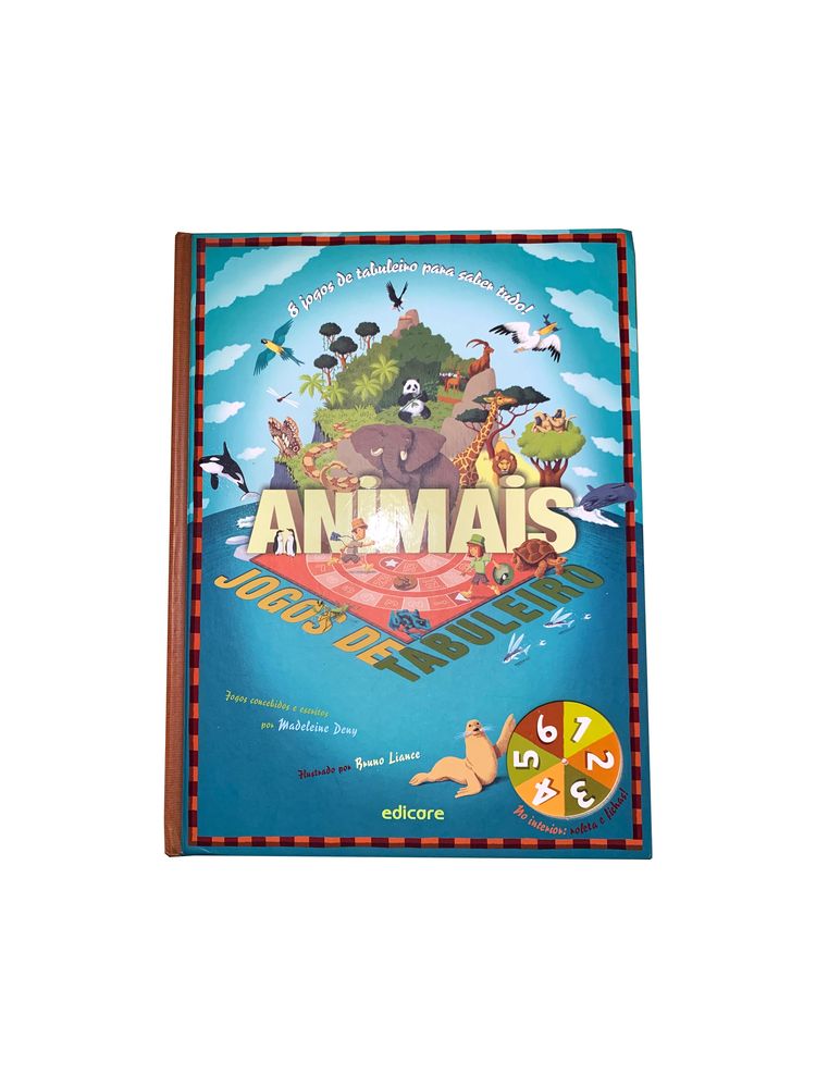 Livro "Animais" Jogos de Tabuleiro