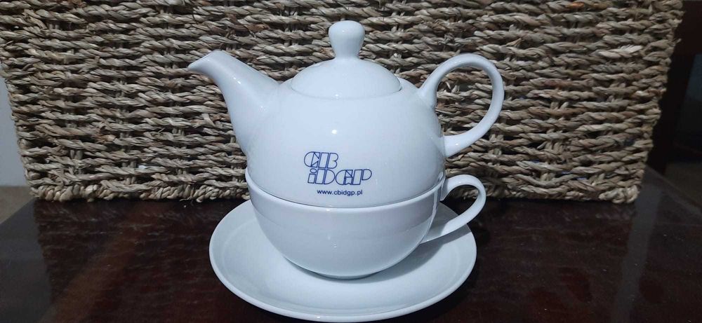 Elegancki Zestaw do Herbaty Tea For One Porcelana