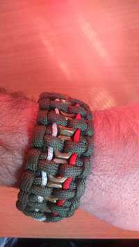 paracord bransoleta jedna UNIKAT