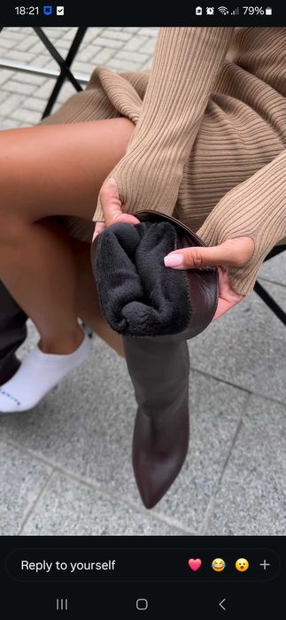 Осінньо-зимові жіночі високі широкі чоботи (сапоги)