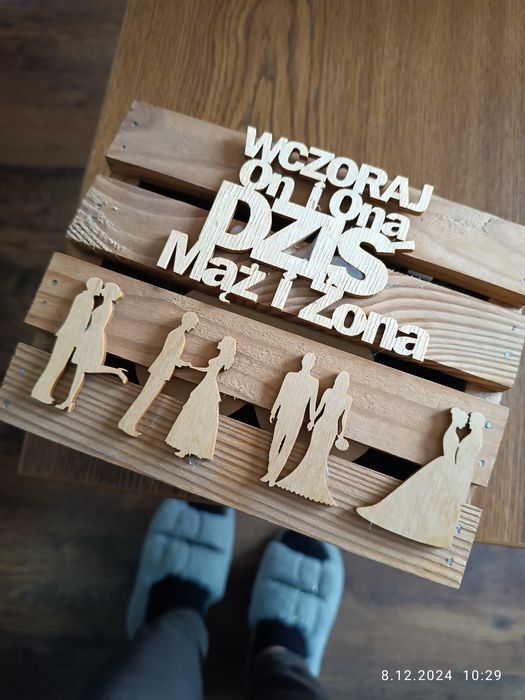 Skrzynka Pudełko na obrączki