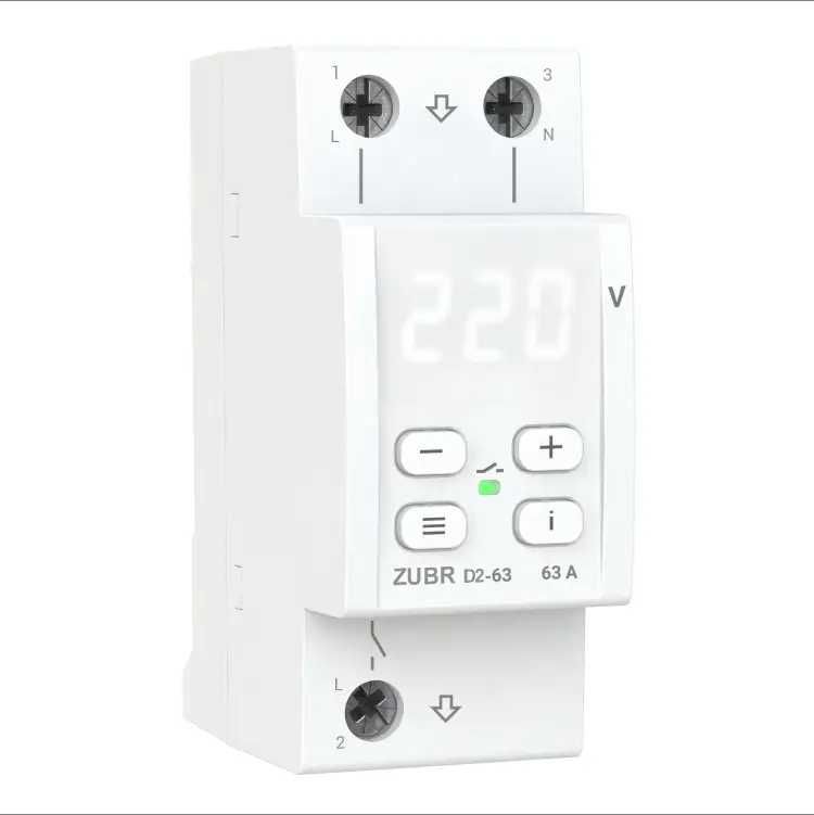 Реле напруги ZUBR D2-32, 40, 50, 63 red