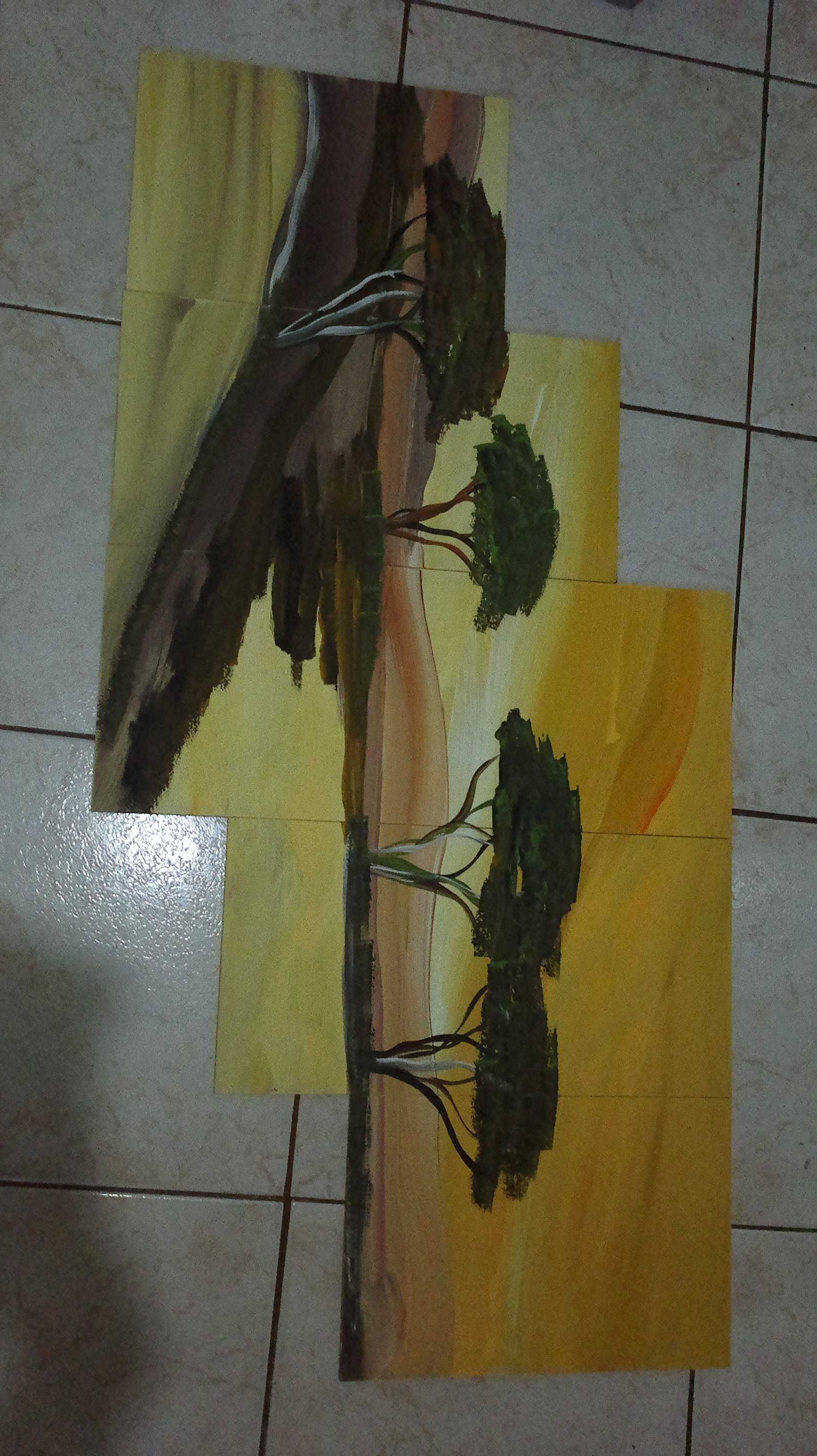 OBRAZ super nowoczesny 100 x 50 cm AFRICA malowany ręcznie