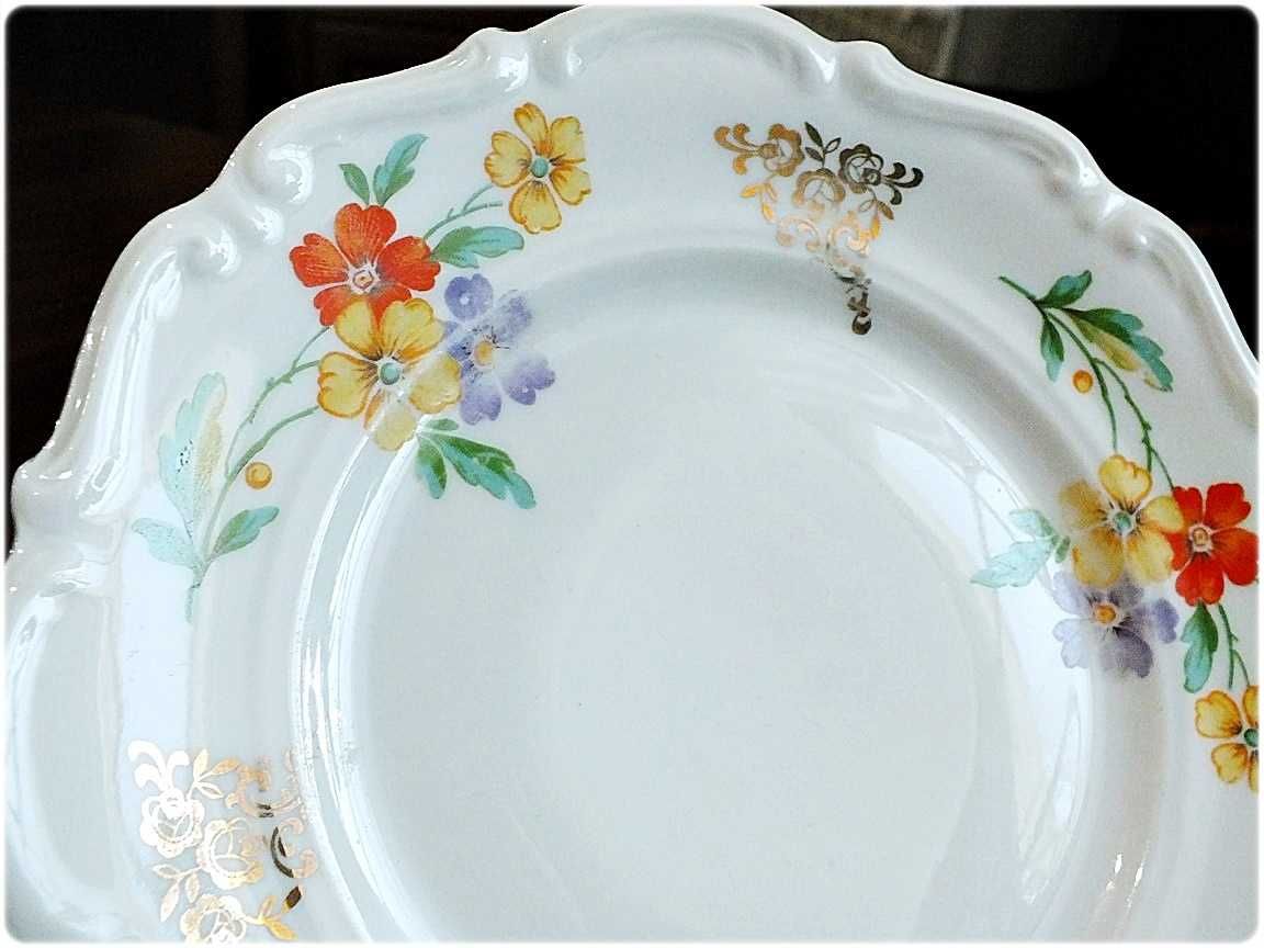 Porcelana Śląska CT ALTWASSER Carl Tielsch Talerz deserowy z 1939r.