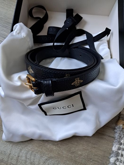 Pasek Gucci oryginalny w pszczoły rozmiar 85