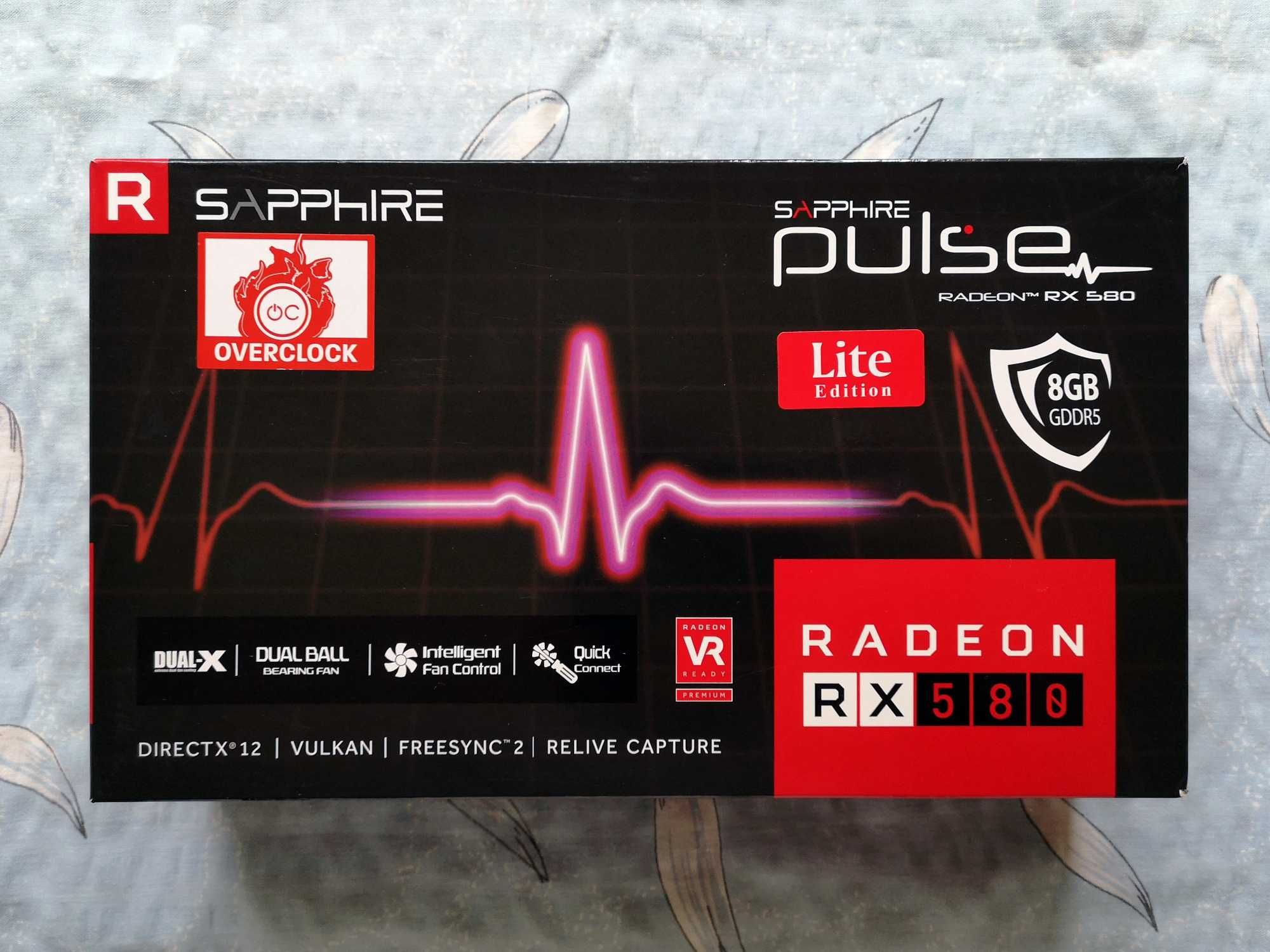Відеокарта  Sapphire  RX 580 Pulse 8 Gb   Overclocked