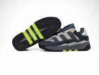 Жіночі кросівки Adidas Niteball сірі з салатовим