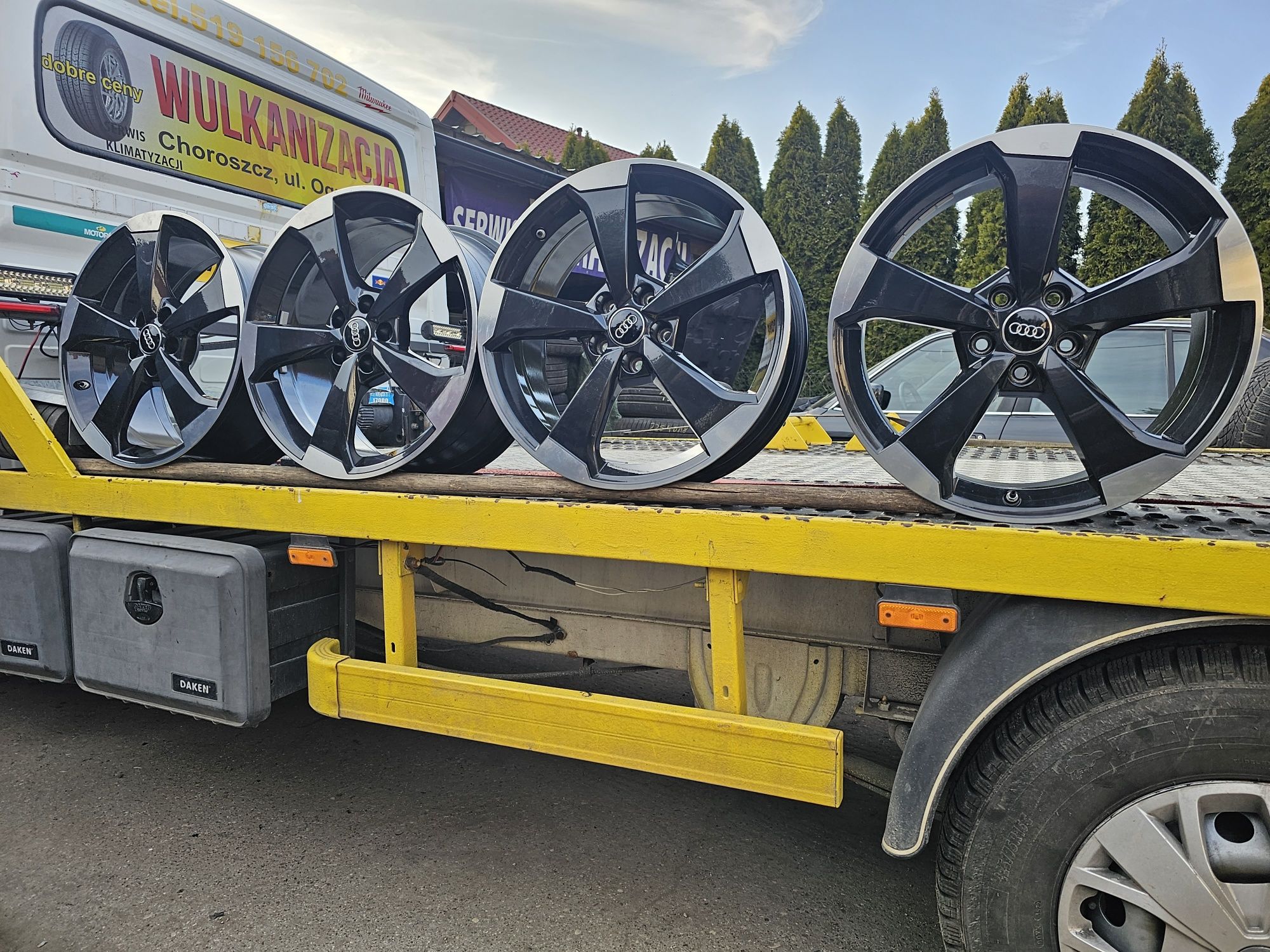 Felgi Aluminiowe Audi S3-Rotor-Dwie Szerokości-R19 5x112+czujniki