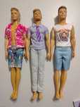 Ken barbie trzy lalki
