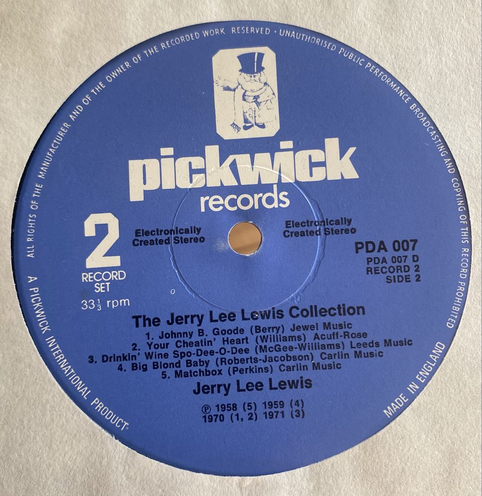 Jerry Lee Lewis Collection 2 Record Set