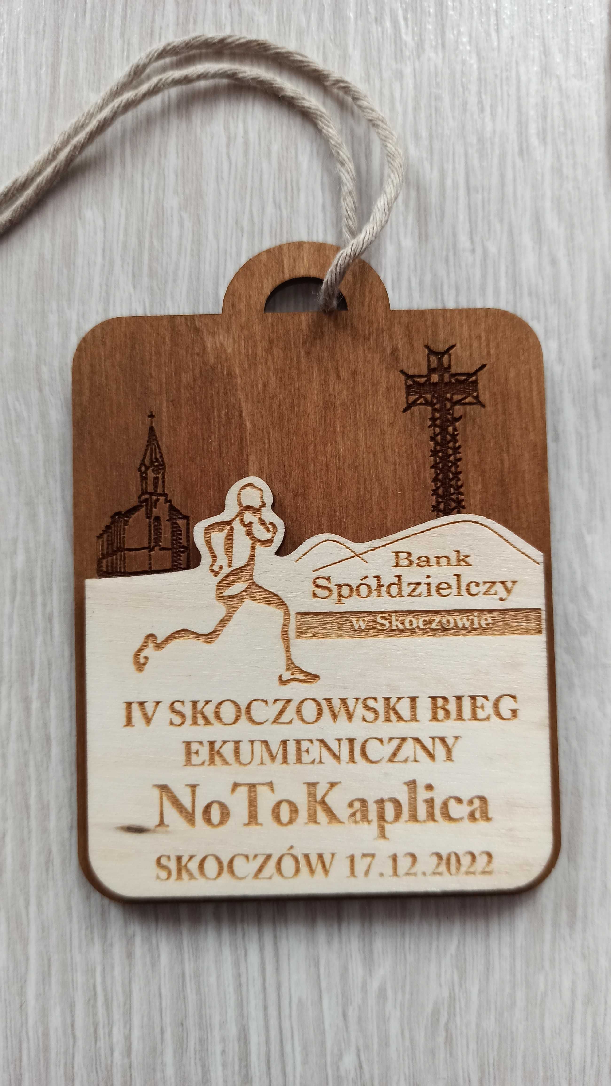 Medal z biegu IV Skoczowski Bieg NoToKaplica 2022