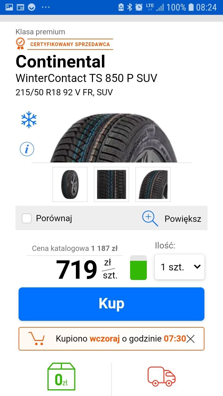 Opona NOWA 215/50 R18 92V FR SUV