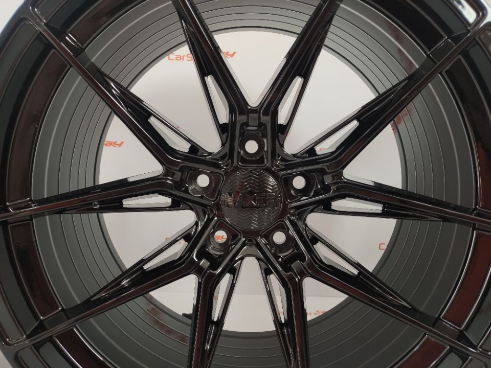 Jantes Haxer HX036 19 x 8.5 ET33 + 9.5 et 40 5x120 72.6 Preto Brilhant