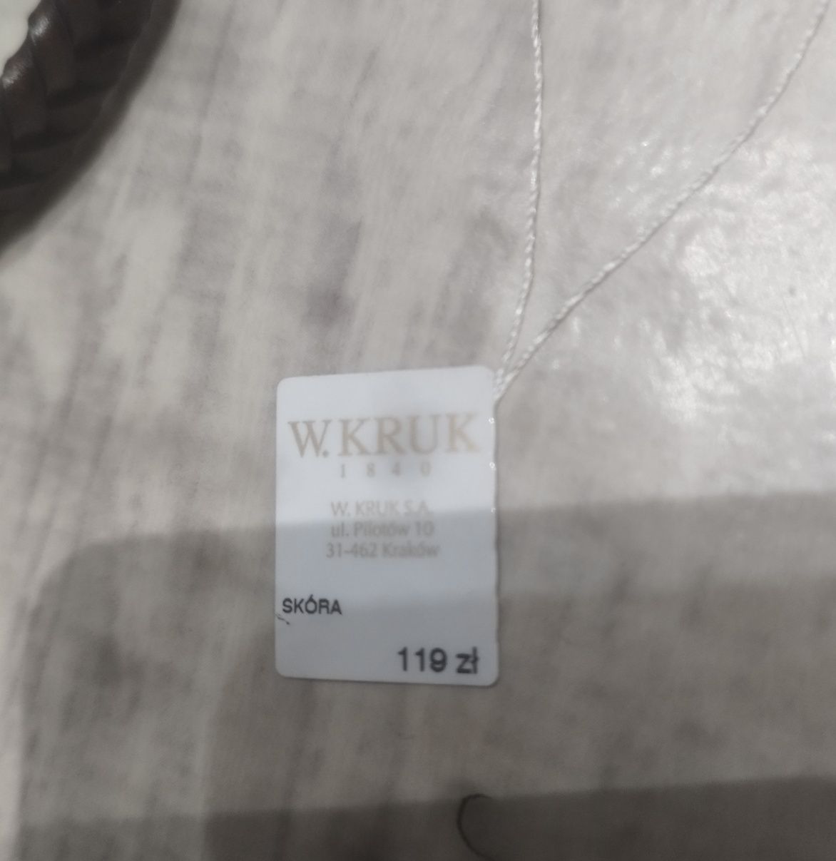 Bransoletka męska skóra w.kruk