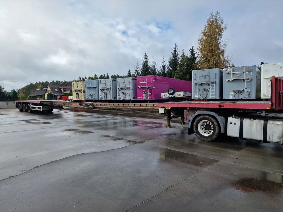 Broshuis Platforma rozciągana 2x TELESKOP do 28,60 m 3 osie skrętne