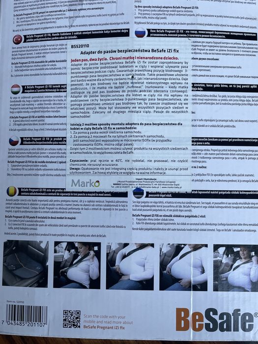 BeSafe adapter do pasów w ciąży