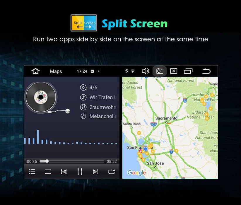 Auto-rádio 2 din android 14 para Mercedes Classe R W251