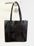 Czarna lakierowana torebka tote shopper Ted Baker