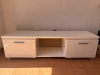 Movel TV Branco com gavetas
