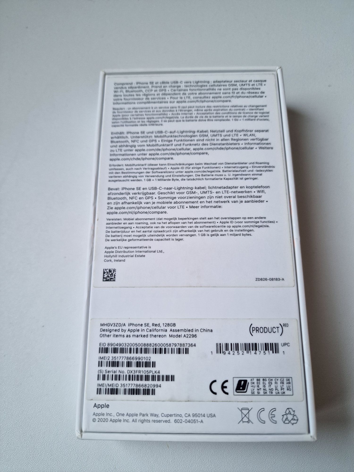 Caixa de Iphone SE