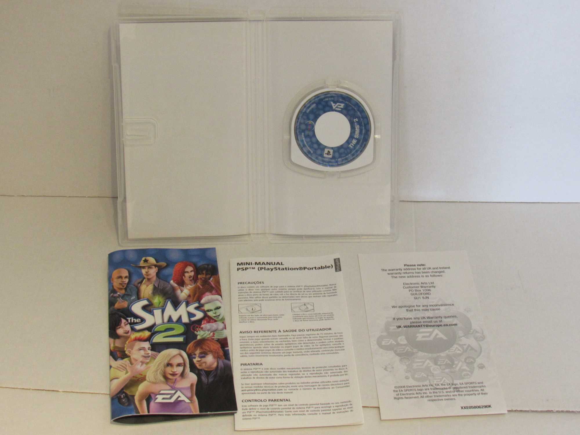 Jogo PSP Playstation Portable The Sims 2 completo testado