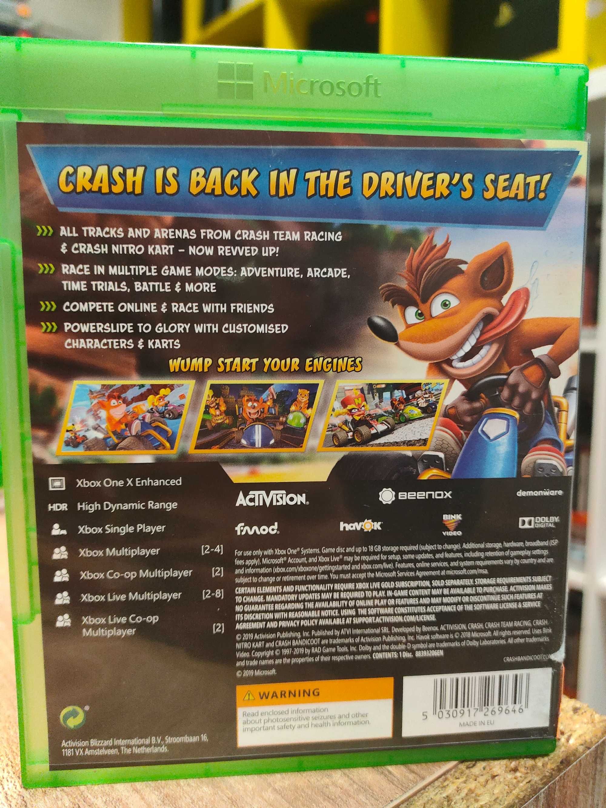 Crash Team Racing Nitro-Fueled XBOX ONE Sklep/Wysyłka/Wymiana