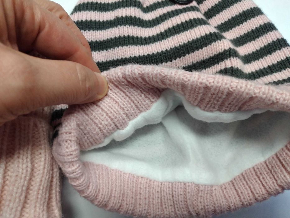 2 czapki zimowe dla dziewczynki nowe