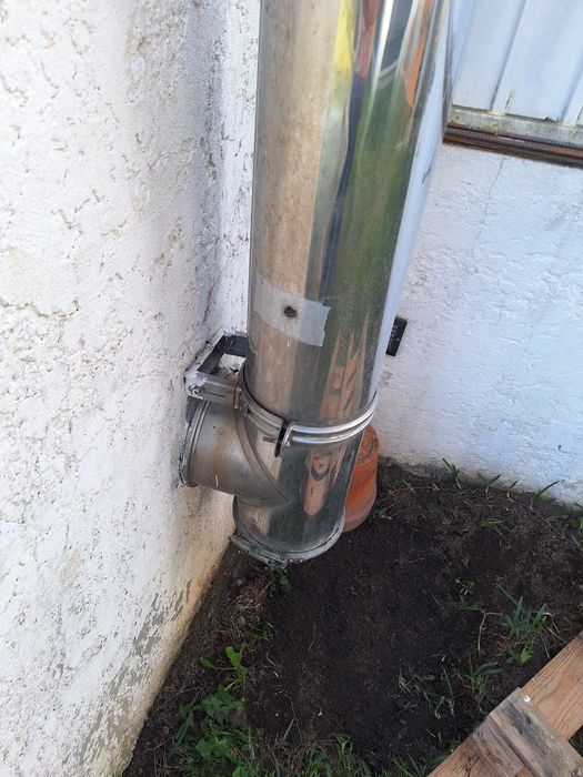 Chaminé em inox com chapéu